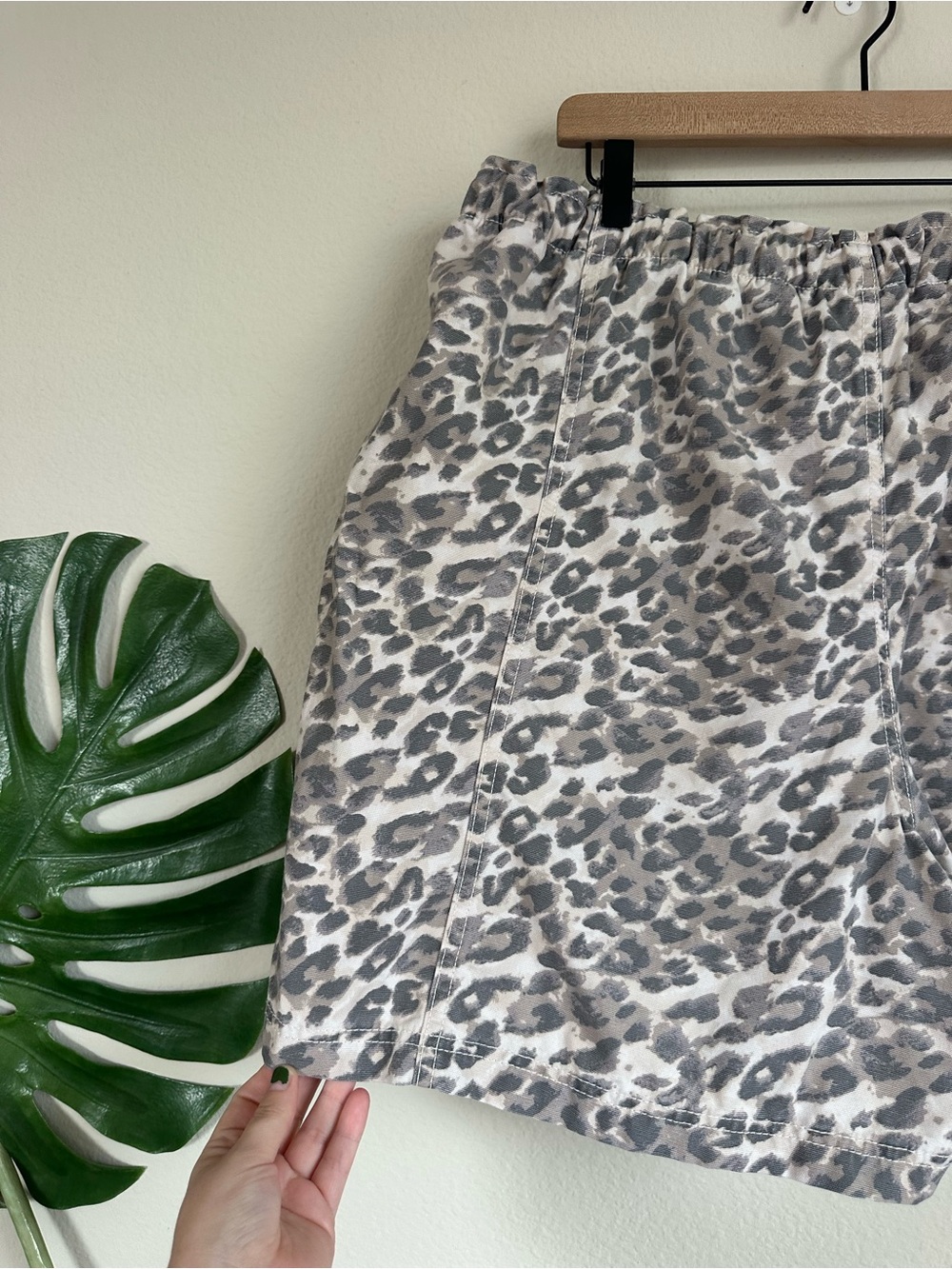 Aerie Cheetah Print Canvas Jort Shorts - Picture 7 of 14